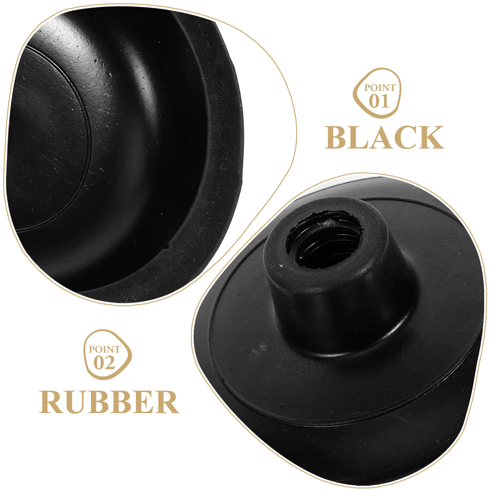 قطعتان من رؤوس المكبس المطاطية - مراجعة Plunger Toilet وسعره
