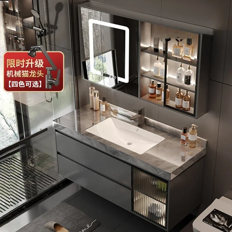 خزانة حمام فاخرة مع حوض سيرامي - مراجعة Home Bathroom Vanity Combo وسعره