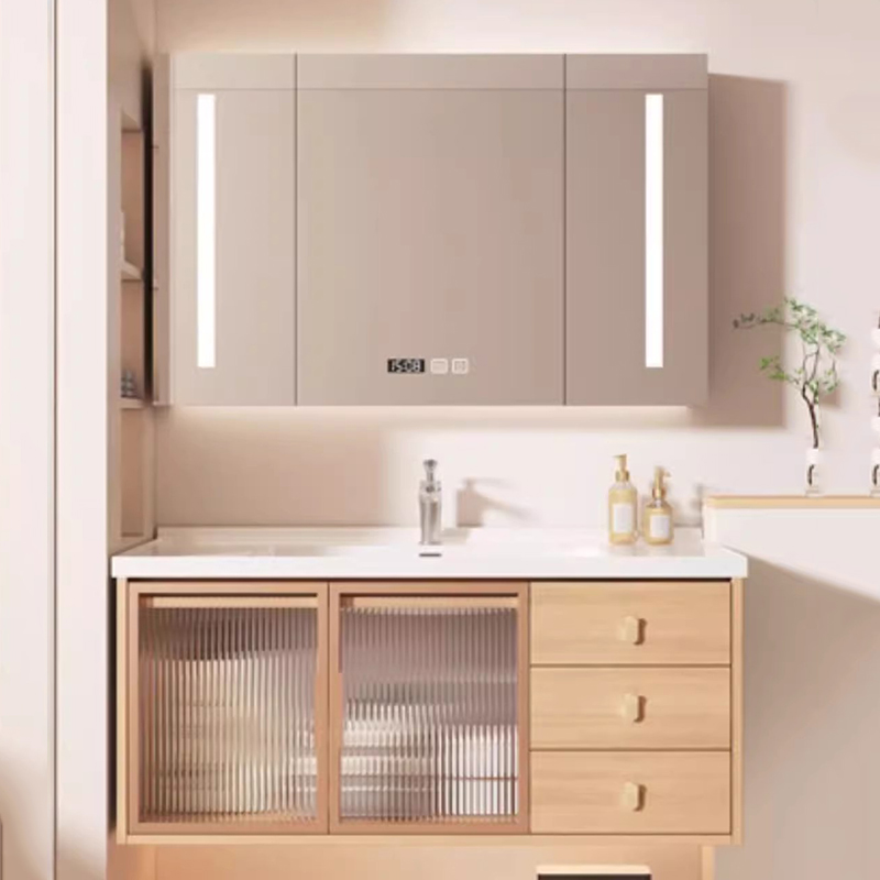 خزانة حمام عصرية فاخرة من الخش - مراجعة Home Bathroom Vanity Combo وسعره