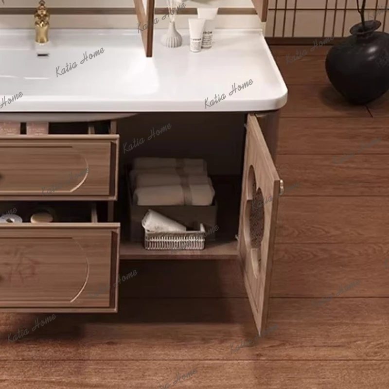 خزائن حمام YJ، خزائن مكياج، خز - مراجعة Home Bathroom Vanity Combo وسعره