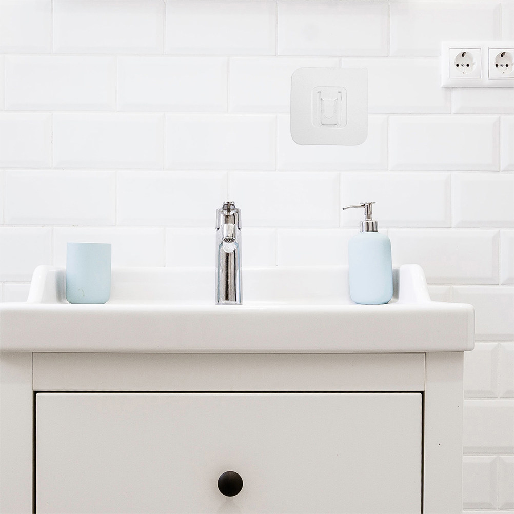 20 مجموعة من الخطافات الشفافة  - مراجعة Home Bathroom Organizer وسعره