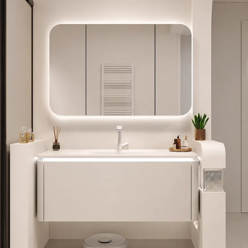 وحدة حمام معلقة على الحائط مع  - مراجعة Home Bathroom Vanity Combo وسعره